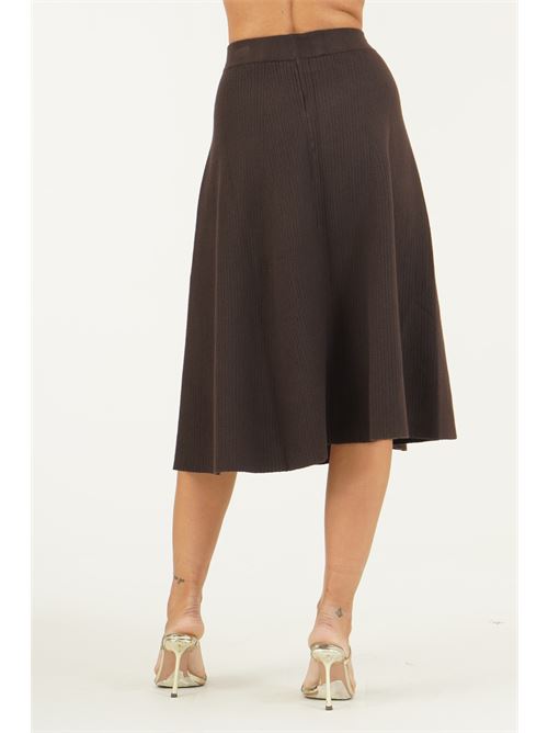 Gonna in viscosa elastica GM by Gai Mattiolo | GM4314MORO